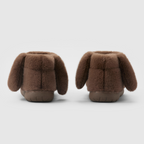 Brown Fluffy Dog slipper animal