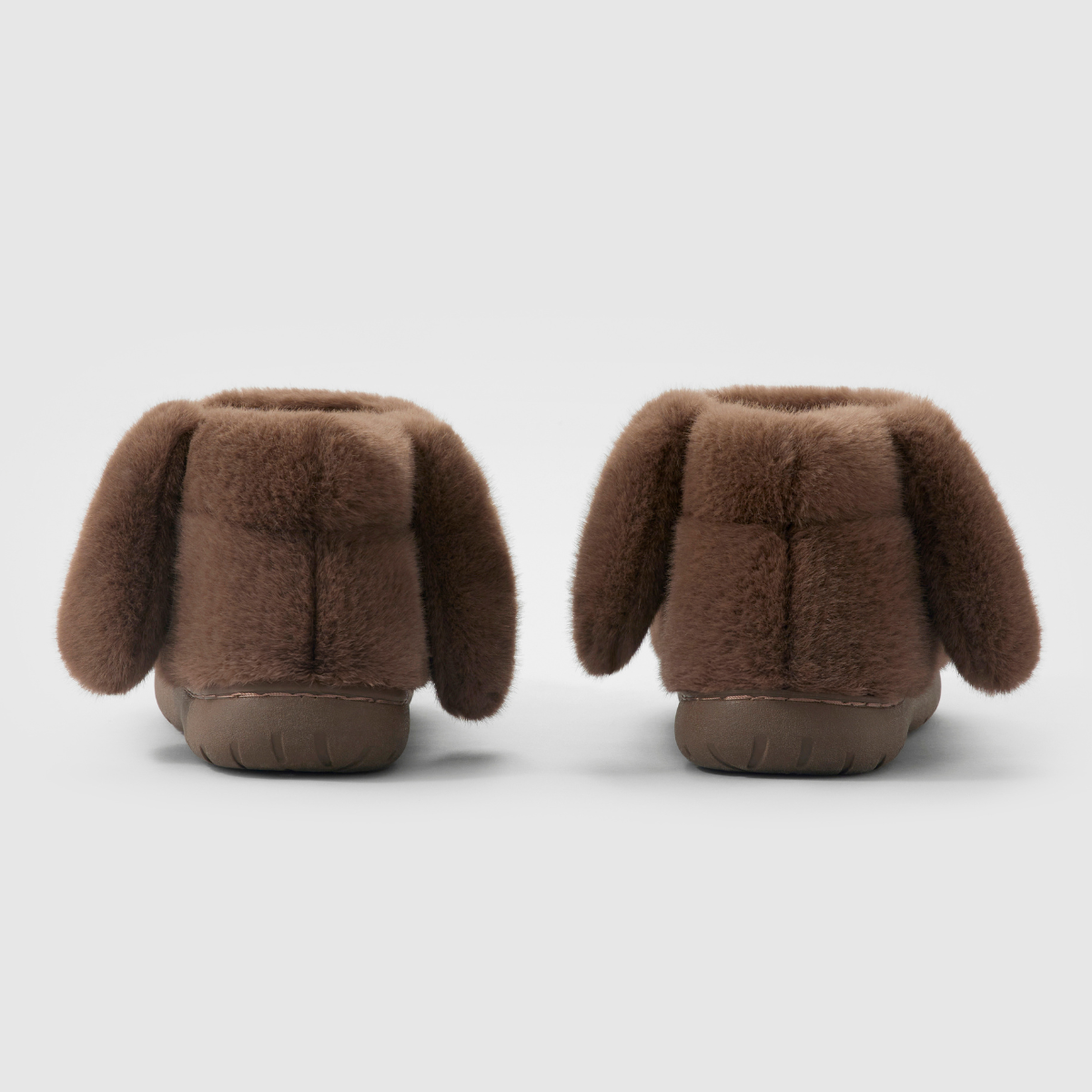 Brown Fluffy Dog slipper animal