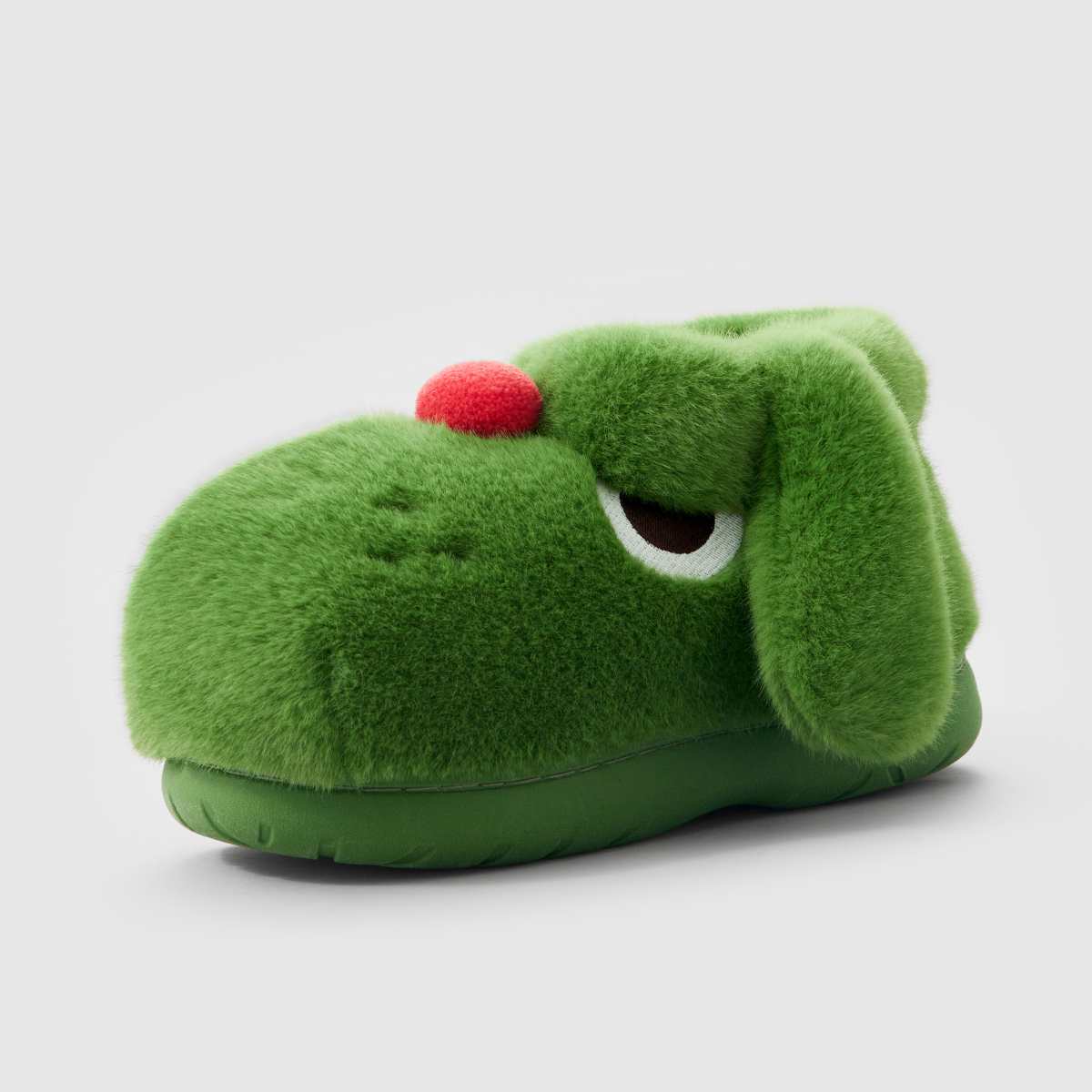 Comfy green slippers flipflops winter