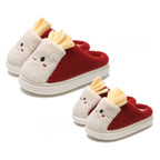 Food-inspired novelty slippers with fries design