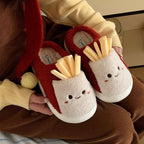 Funny food-themed slippers for men and women