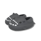 Funny shark-shaped slippers with big teeth design