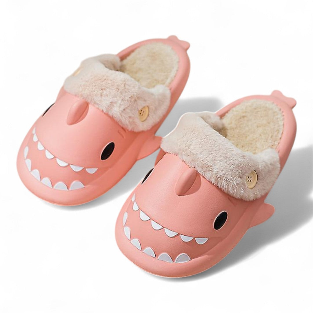Pink Soft cloudy shark slides