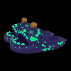 Purple hallooween slipper pumpking