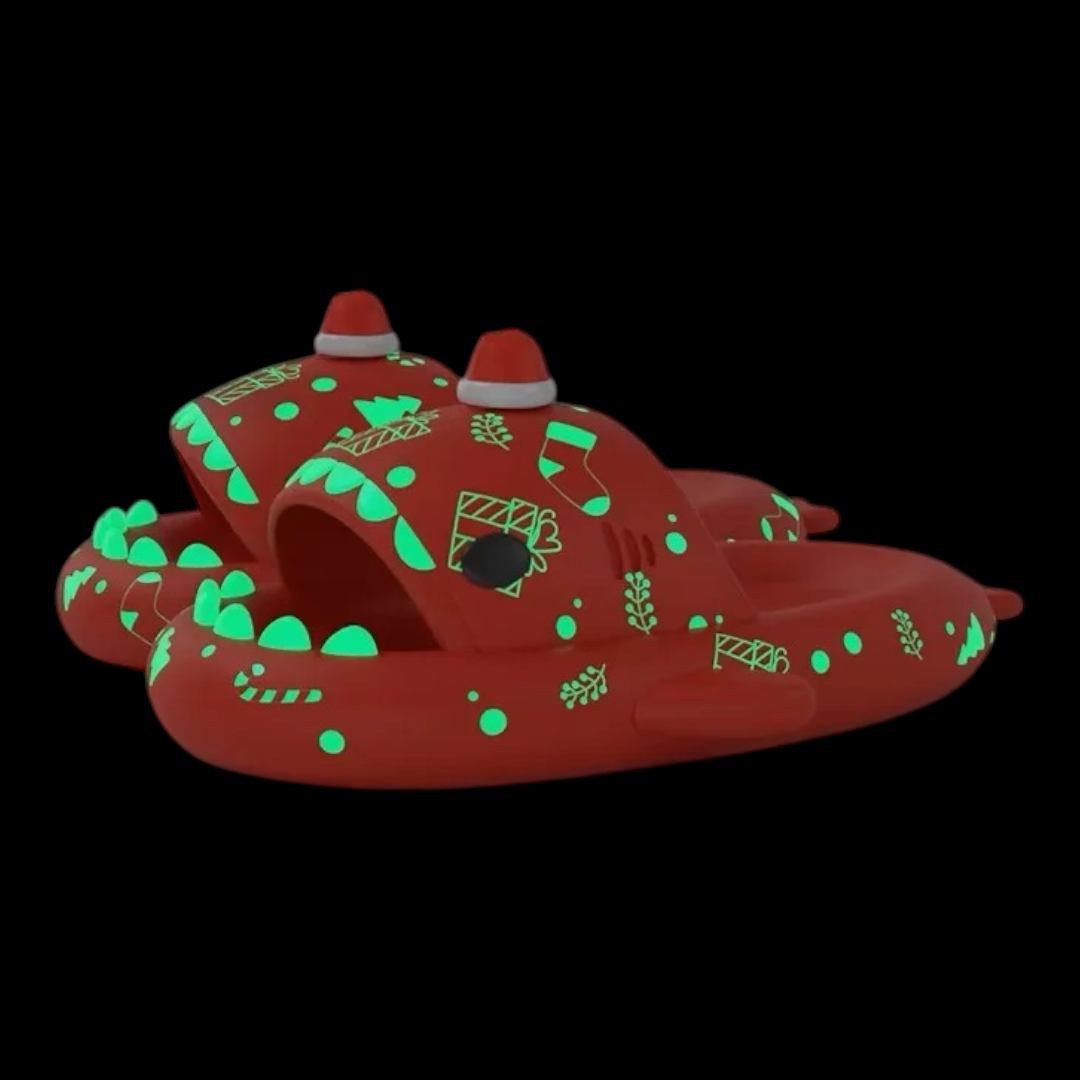 Shark Slipper Red